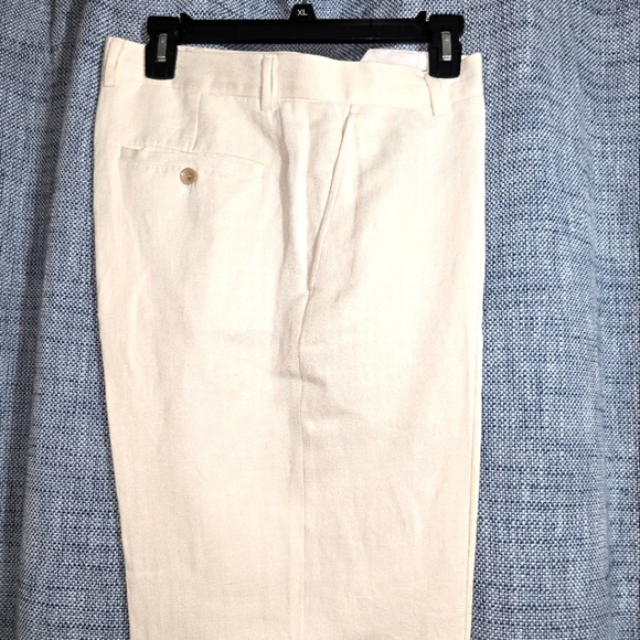 🔥 EUC TASSO ELBA ISLAND LINEN BLEND PANTS - Picture 8 of 15